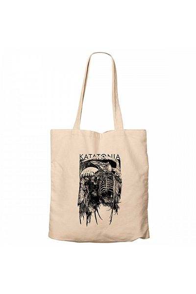 Z zepplin Katatonia Dead Eagle Cream Canvas Tote Bag