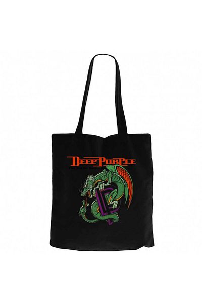 Z zepplin Deep Purple the Battle Rages Cream Canvas Tote Bag