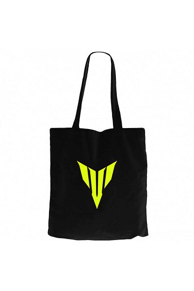 Z zepplin Yamha Neon Logo Black Canvas Tote Bag