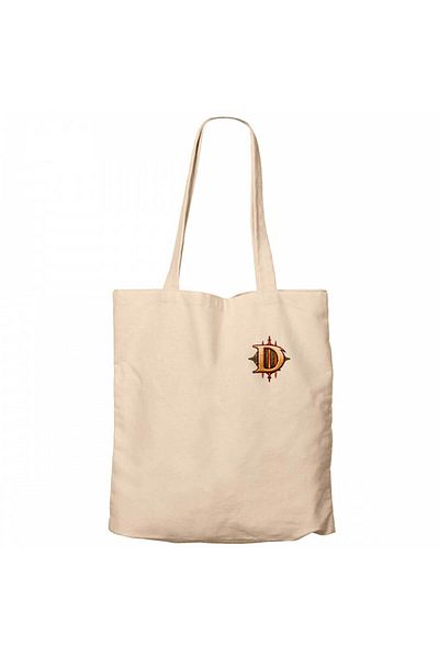 Z zepplin Diablo Iii Spirit's Angel Cream Zipper Cloth Bag Gabardine