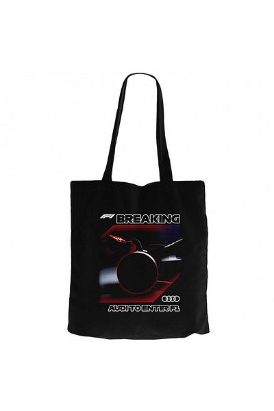 Z zepplin F1 Breaking Black υφασμάτινη τσάντα με φερμουάρ Gabardine