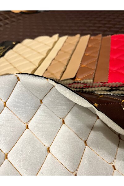 ÜNKAY Baklava Dilimi Desenli Kapitoneli Döşemelik Suni Deri