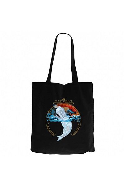 Z zepplin Mastodon Leviathan Black Canvas Tote Bag