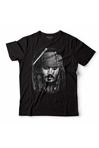 Kendim Seçtim تي شيرت جوني ديب جاك سبارو قراصنة الكاريبي للأطفال