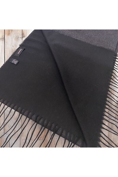 Sarar Kaşkol cu ​​două feţe negru închis - KL-17