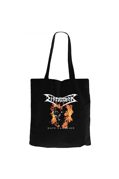Z zepplin Dismember Hate Campaign Black Zipper Cloth Bag Gabardine
