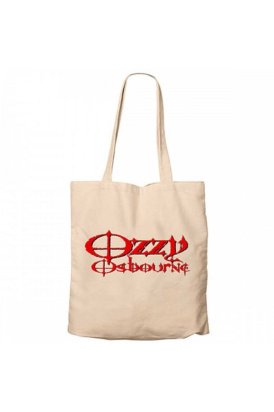 Z zepplin Ozzy Osbounre Blood Cream Canvas Tote Bag