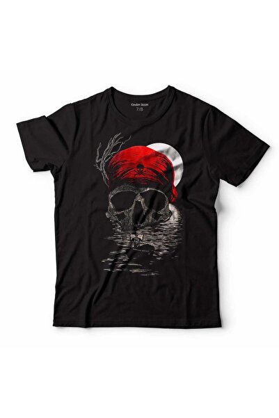 Kendim Seçtim Kuru Kafa Iskelet Skull Band Flag Çocuk Tişört