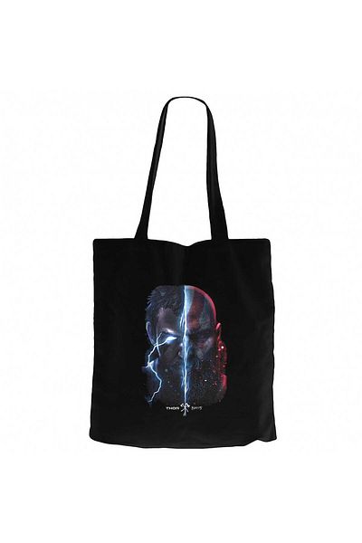 Z zepplin God of War Ragnarok Thor Black Canvas Tote Bag