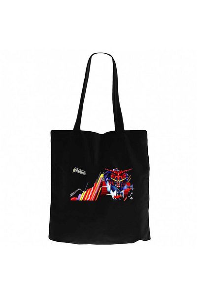 Z zepplin Judas Priest Defenders Black Canvas Tote Bag