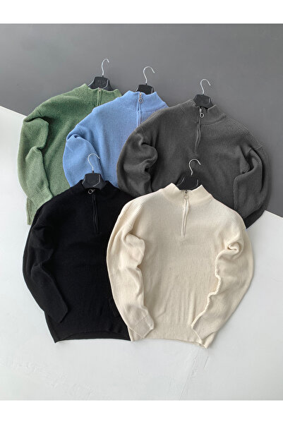 NO1 KONSEPT 5 Pack Half Zippered Thessaloniki Knitwear Sweater