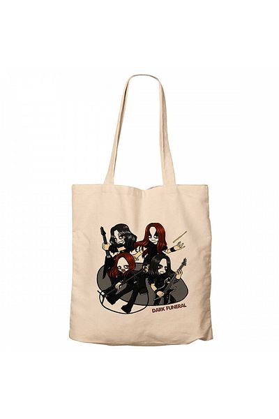Z zepplin Dark Funeral Anime Cream Canvas Tote Bag