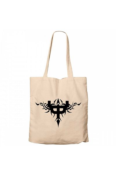 Z zepplin Judas Priest Figure Cream Zipper Cloth Bag Gabardine