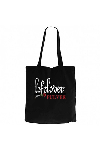 Z zepplin Lifelover Pulver Text Black Canvas Tote Bag