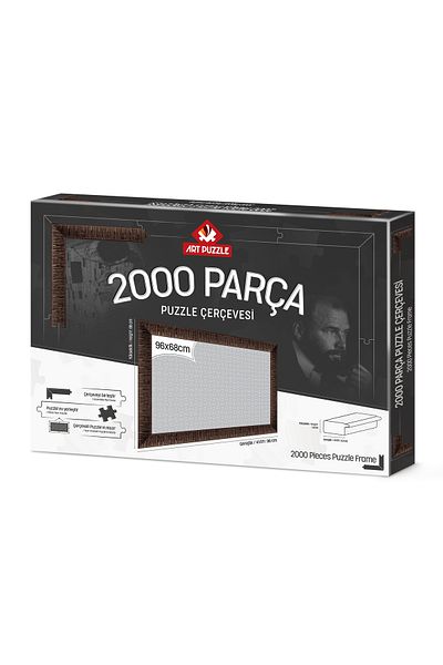 Art Puzzle Brown 2000 Pieces Disassembled Puzzle Frame