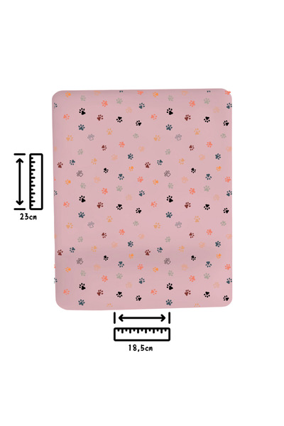IVART Küçük Kedi Patili Bileklik Destekli Dikdörtgenl Mouse Pad-pembe