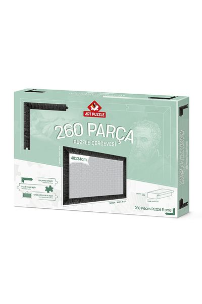 Art Puzzle Black 260 Piece Unassembled Puzzle Frame