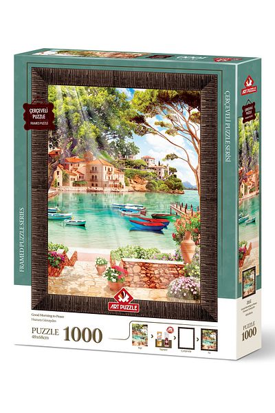 Art Puzzle Huzura Good Morning 1000 Piece Framed Puzzle