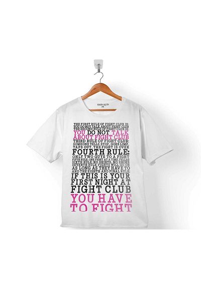 Kendim Seçtim Regulile Clubului de Luptă. Regulile clubului de luptă. Tricou pentru copii
