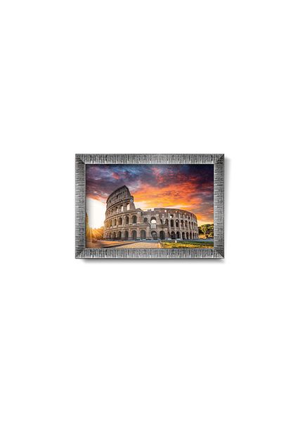 Art Puzzle Sunset in Colosseum 1000 Piece Framed Puzzle
