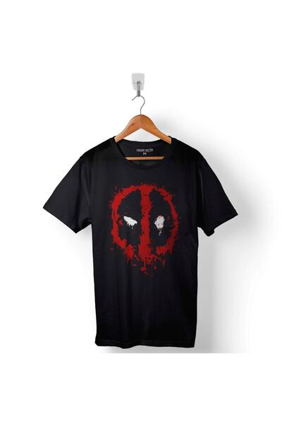 Kendim Seçtim Tricou negru Deadpool pentru bărbați