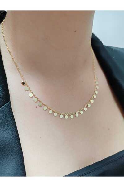 Berr Diamond 14 Ayar Altın Pullu Kolye