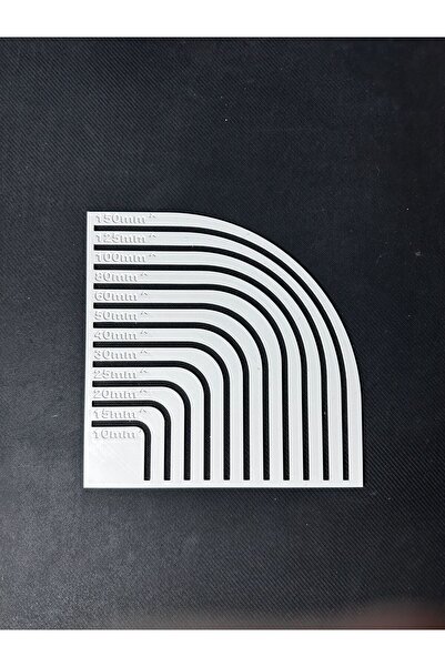 Morpiko Çizim Köşe Yuvarlama Cetveli Punch,kırkyama,mefruşat Yuvarlak Köşe Yapma