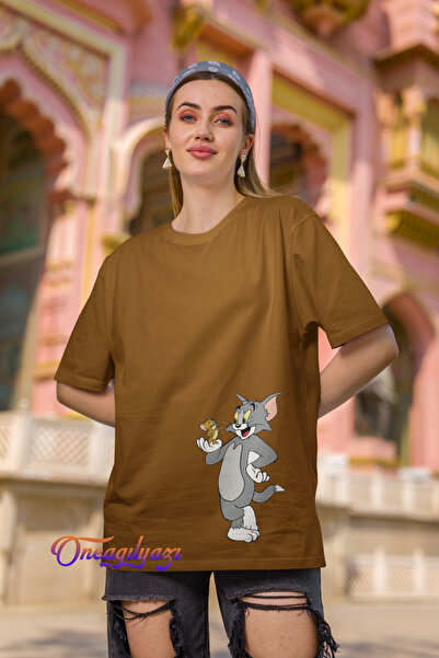 oneagılyazı Μπλουζάκι με στάμπα Tom And Jerry