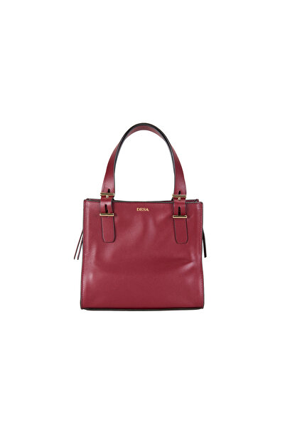 Desa Jaime Burgundy Women's Leather Shoulder Bag