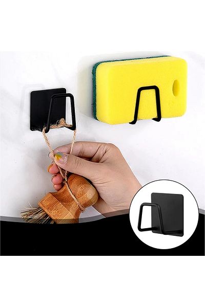 Single 2 Pieces 3m Adhesive Wire Dish Sponge Holder - Multi-Purpose Sink Organizer