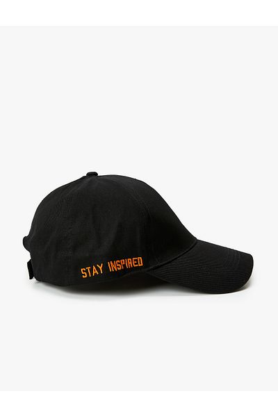 Koton Slogan Embroidered Cap Hat