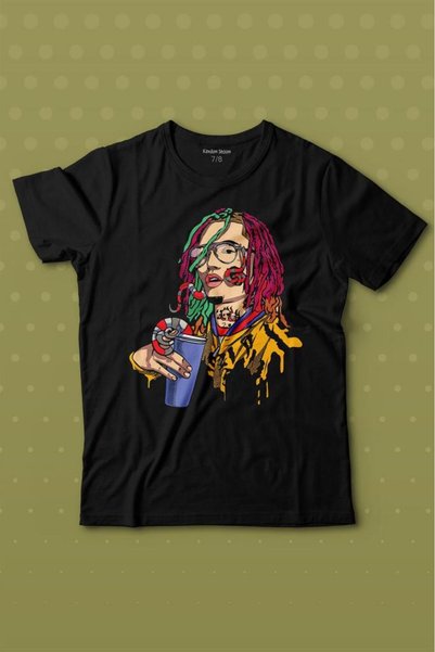 Kendim Seçtim Gucci Gang Amerika Rap Hip Hop Baskılı Tişört Çocuk T-shirt
