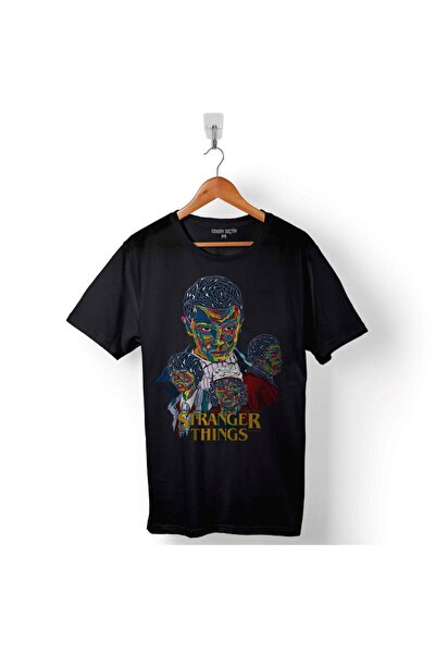 Kendim Seçtim Stranger Things Eleven Face Upside Down Biciklistička muška majica