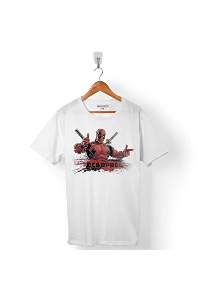 Kendim Seçtim Deadpool 1 2 3 Logo muška majica