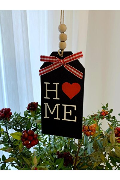 SSCglow Kalp Detay HOME Kahve Köşesi Dış Kapı Mutfak Dolap Balkon Duvar Süsü İskandinav Tarz