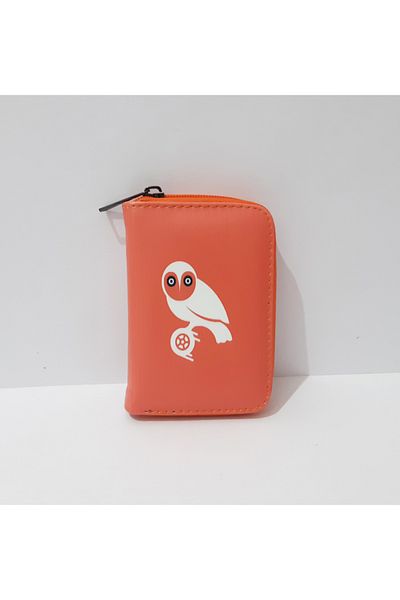 renkli çiçekler Portofel de dama 12,5x8,5 CM Portofel de dama cu model bufnita culoare portocalie