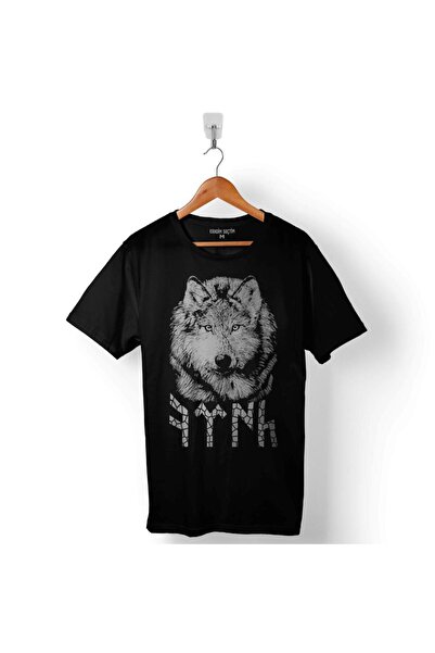 Kendim Seçtim Tsk Göktürkçe Old Turkish Gray Wolf Wolf Crescent Men's T-Shirt