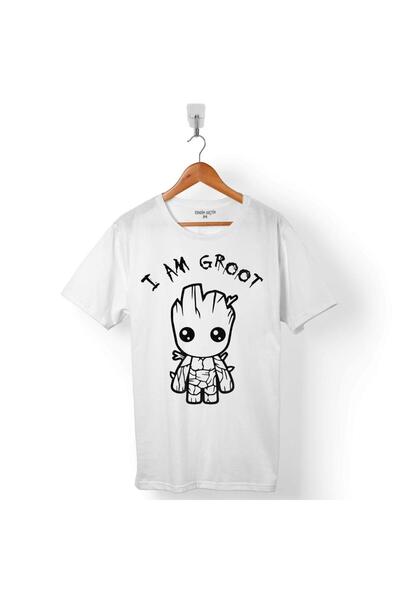 Kendim Seçtim Ανδρικό μπλουζάκι I Am Groot I Am Awesome Guardians of the Gala...