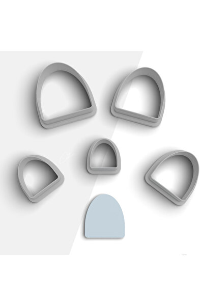 brocutters قالب قطع من طين البوليمر على شكل قوس دائري، قالب حلق، قاطع طين، 5 ...