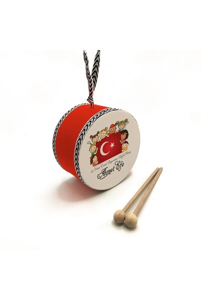 woodhub Flaged, Children's, Red, Genuine Leather Children's Drum