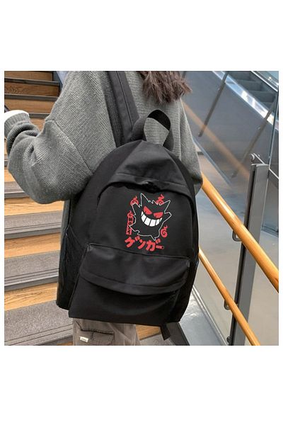 Aesthia Pokemon Angry Bulbasaur Patterned School Backpack - Mingalondon