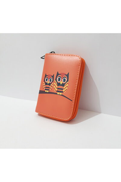 renkli çiçekler Жіночий гаманець 12,5x8,5 см, помаранчевий колір, з малюнком ...