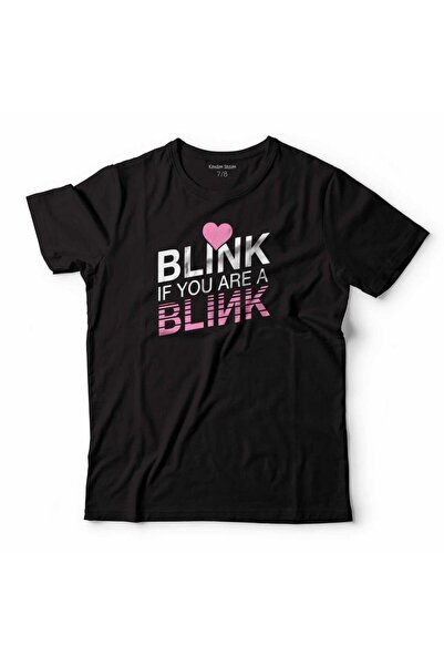 Kendim Seçtim Crna roza majica "Blink If You Are A Child"