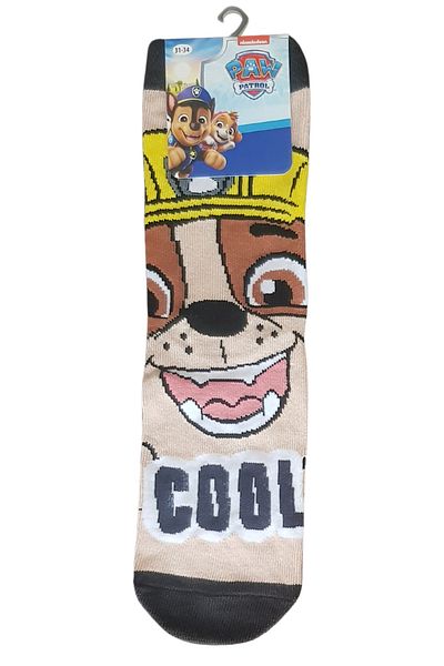 EQRU Paw Patrol Patterned Licensed Colorful Children's Socks - 3 Pcs