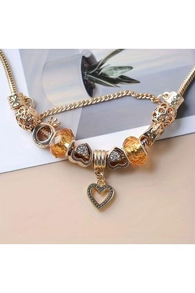 Minnoş Dükkan Heart Charm Bracelet