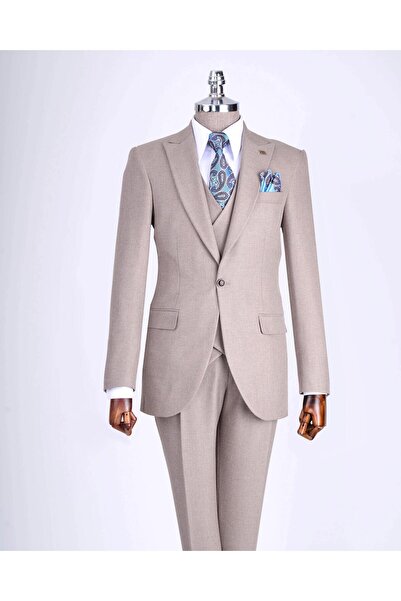 TerziAdemAltun النمط الإيطالي سليم صالح الرجال سترة سترة السراويل دعوى المنك ...