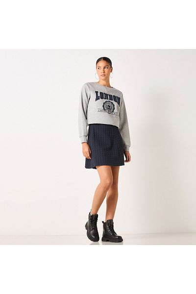 Lee Cooper Applique Detail Sweatshirt With Long Sleeves