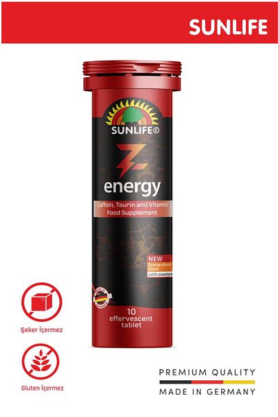 Sunlife Zenergade 10 Effervescent Tablet Orange - Almond Flavored
