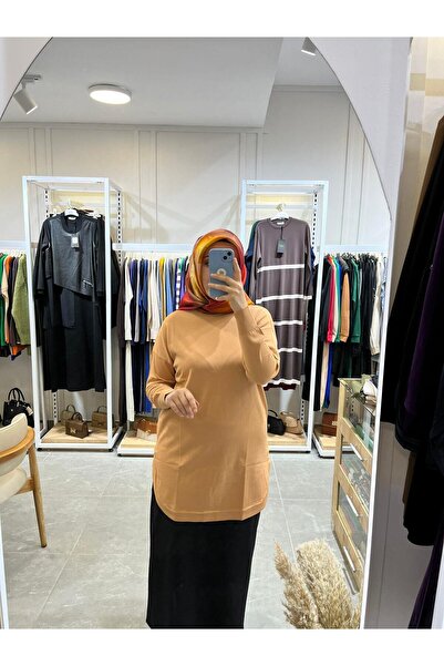 Nuss Oval Kesim Tunik 1200 Tan