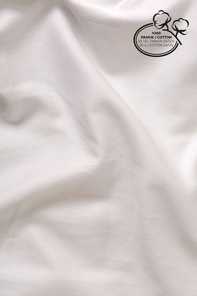 Pithy Spring Time Organic Cotton Satin Fitted Sheet Set (90X190+20) Pillow Case (50X70)-Spring Time